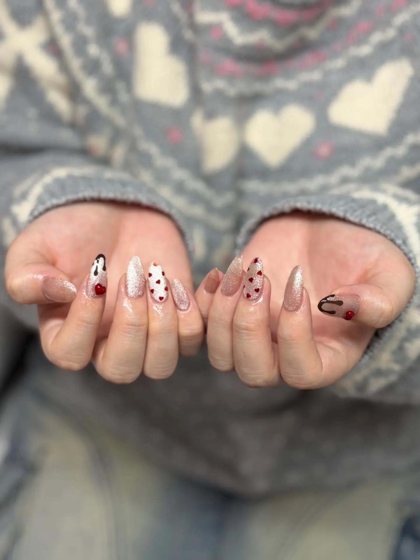 溶けチョコネイル